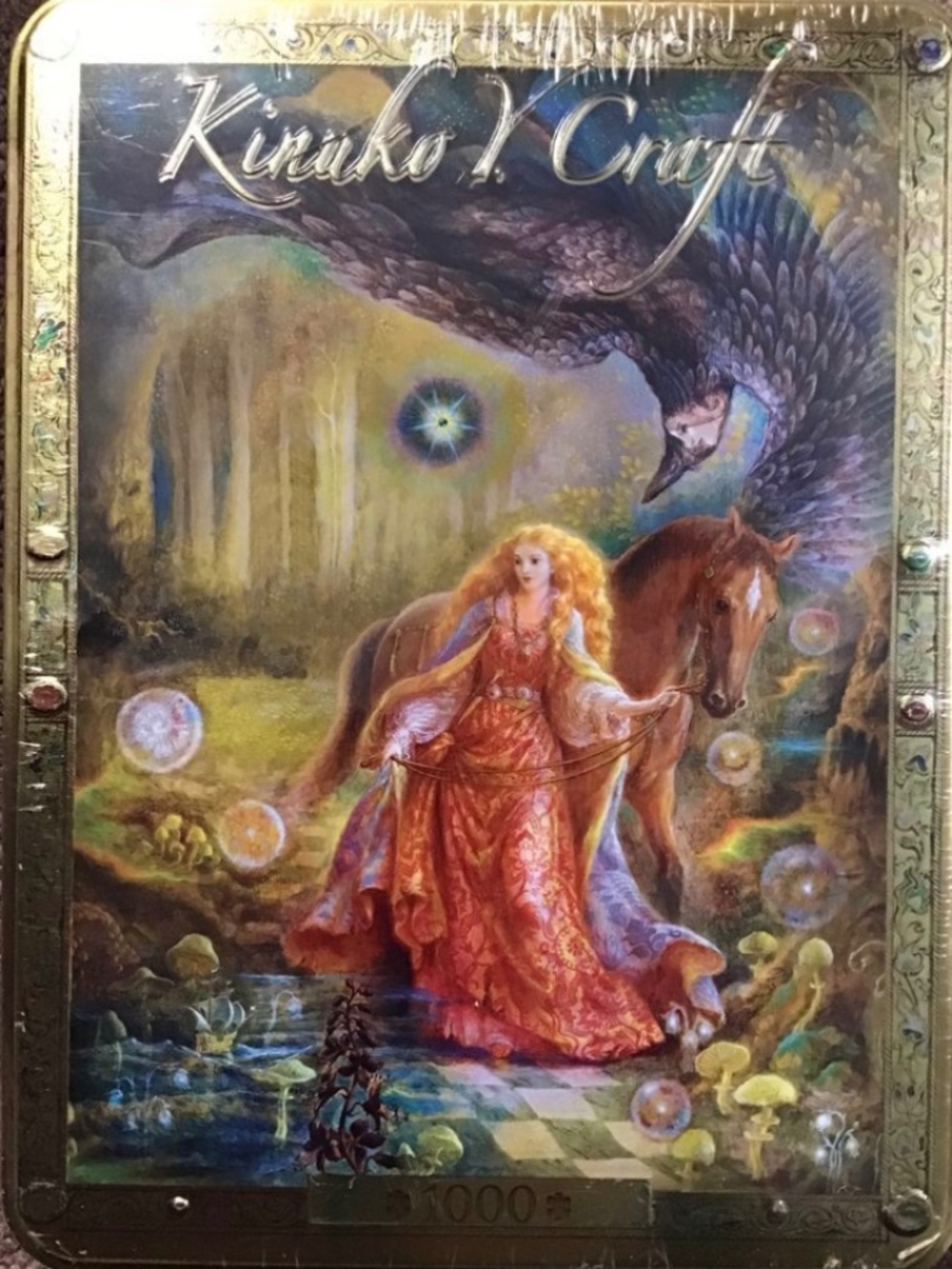 RARE New Sealed Kinuko Y Craft Master Pieces Tin Box Jigsaw Puzzle 1000 Pcs
